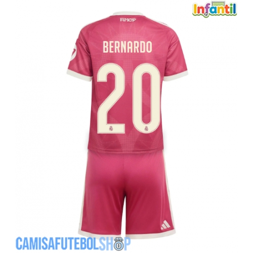 Camisa de time de futebol Real Madrid Bernardo Silva #20 Replicas 3º Equipamento Infantil 2026-27 Manga Curta (+ Calças curtas)